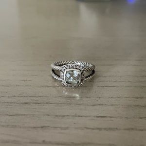 Authentic David Yurman Prasiolite Petite Albion ring